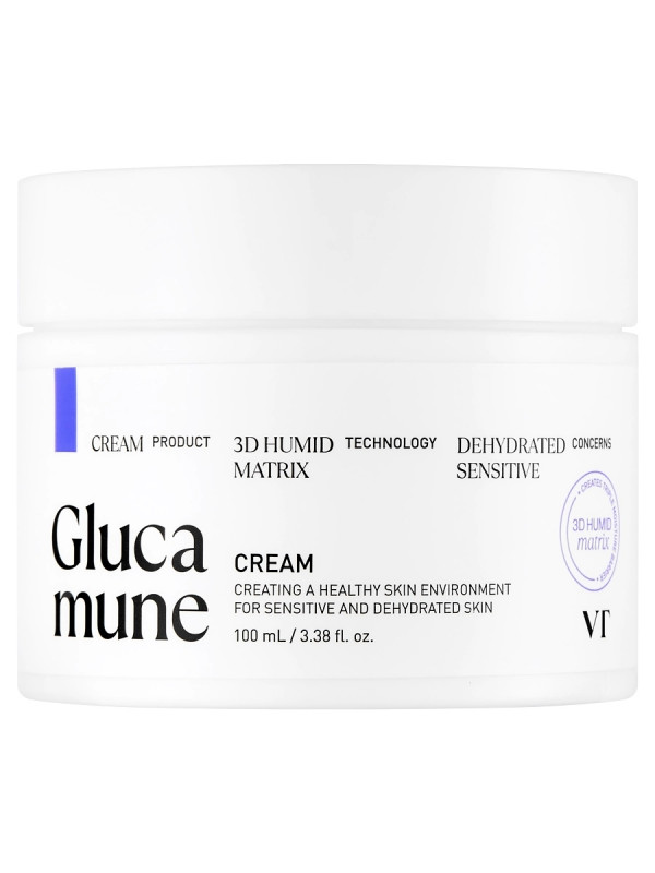 Крем для лица восстанавливающий с пантенолом Glucamune Cream 100мл от VT Cosmetics + 1