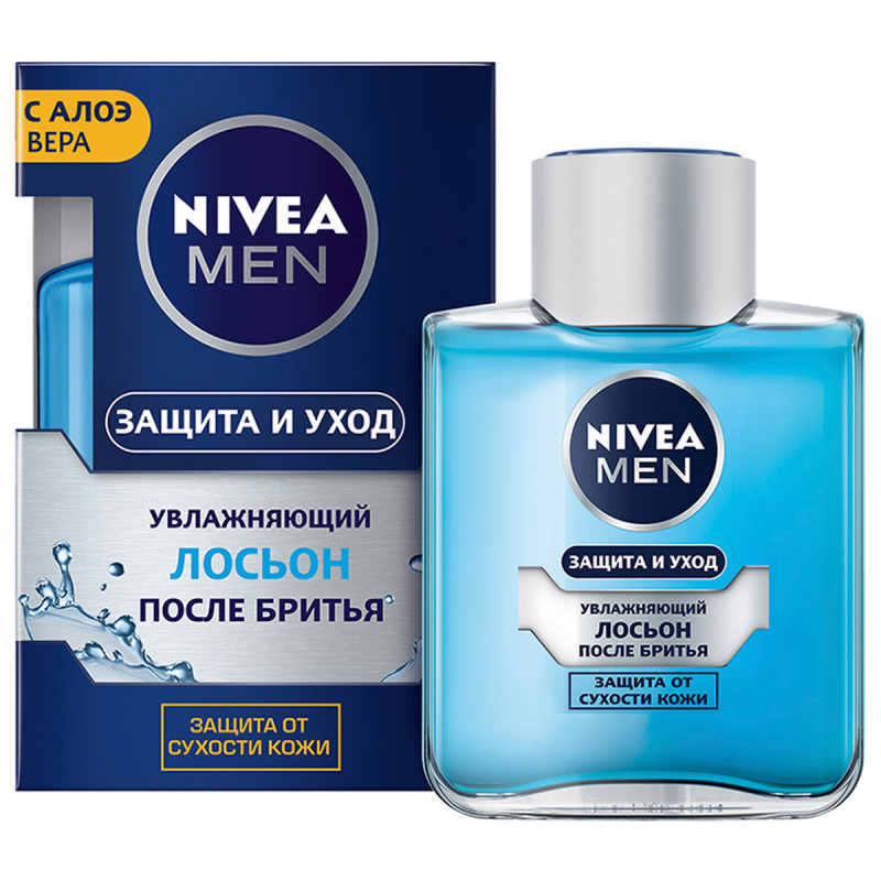Men Лосьон после бритья Увлажняющий Защита и уход 100мл  от Nivea + 1