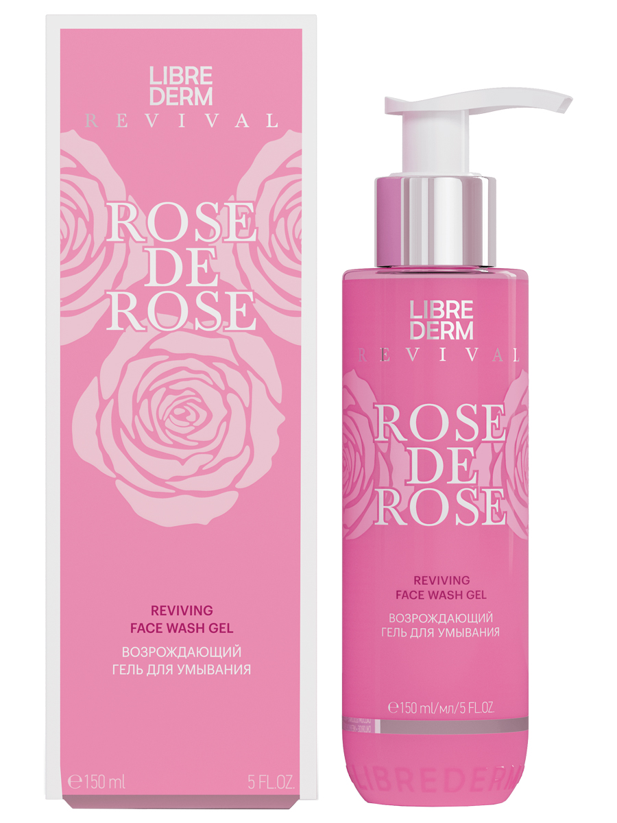 Rose de Rose Гель для умывания возрождающий 150мл от Librederm + 2