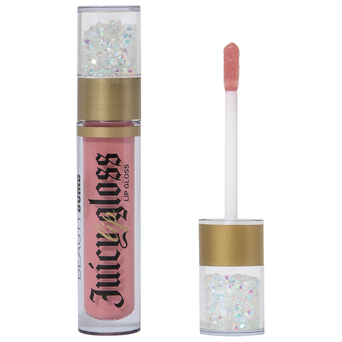 Блеск для губ Juicy, тон 03 Fashion Nude от Beauty Bomb + 6