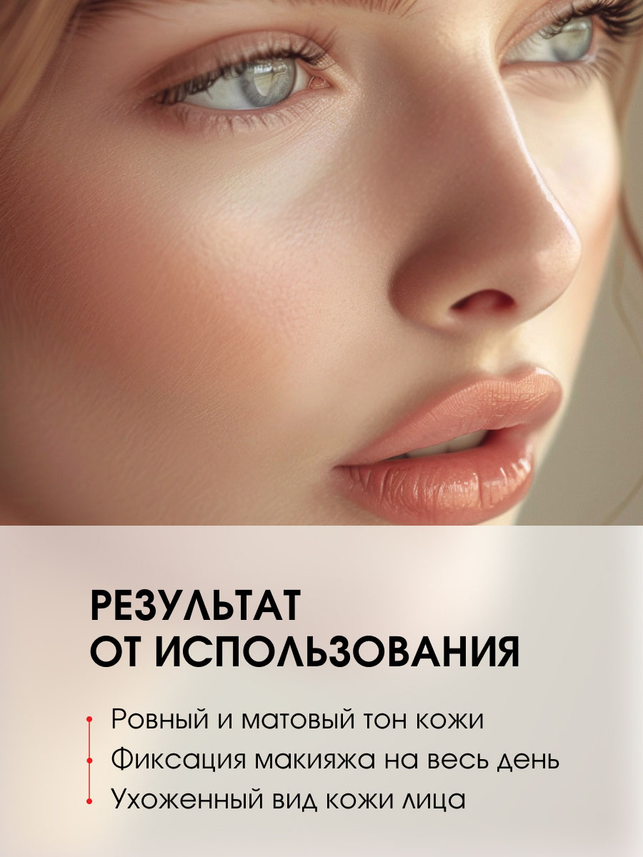 Матирующая Пудра-фиксатор Expert Matt бесцветная от LuxVisage + 8