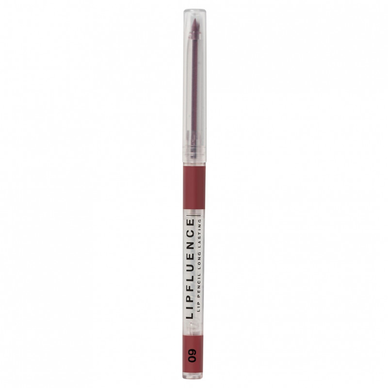 Карандаш для губ автоматический Lipfluence, тон 09 лиловый ягодный от Influence Beauty + 1