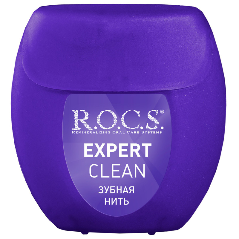 Зубная нить Expert Clean тонкая 40м от R.O.C.S. + 1