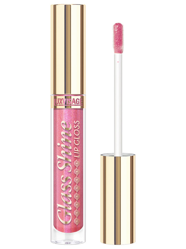 Сияющий Блеск для губ с эффектом объёма Glass Shine, тон 23 Frozen Fuchsia от LuxVisage + 1