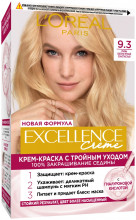 Excellence Стойкая Крем-краска, тон 9.3 Очень светло-русый золотистый