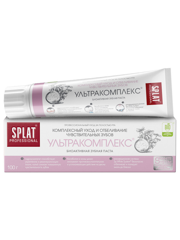 Professional Зубная паста Ультракомплекс 100г  от Splat + 1