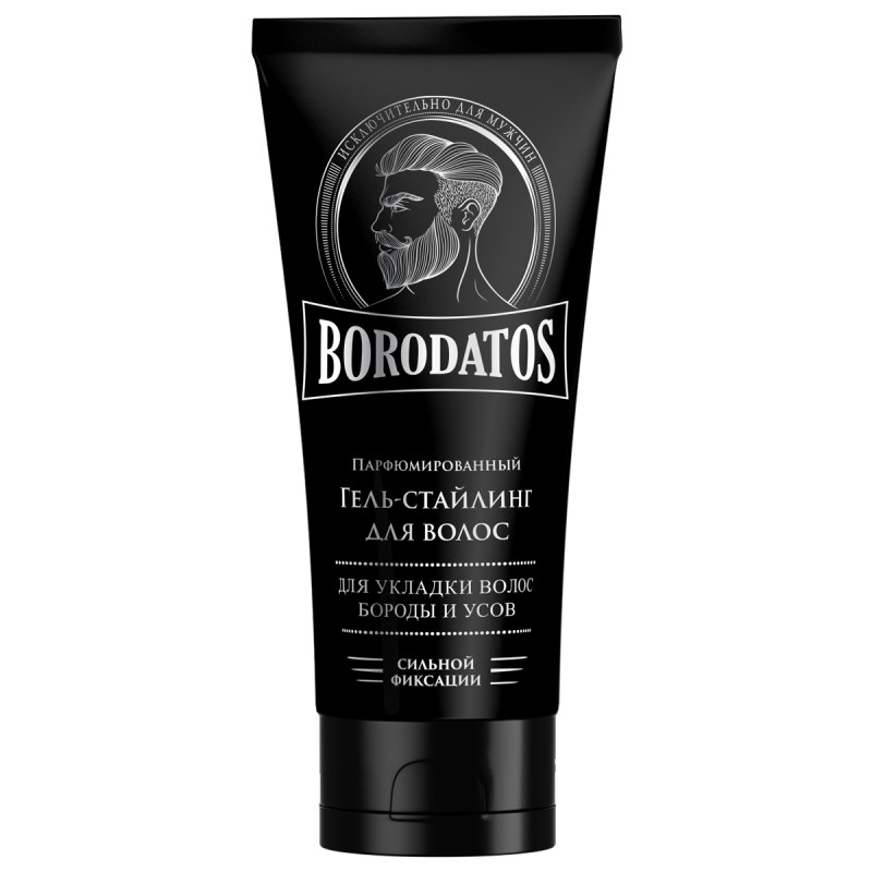 Парфюмированный Гель-стайлинг для волос сильной фиксации 75мл от Borodatos + 1