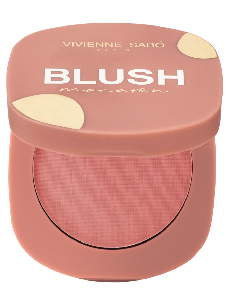 Матовые Румяна для лица Macaron, тон 04 натуральный розовый от Vivienne Sabo + 3