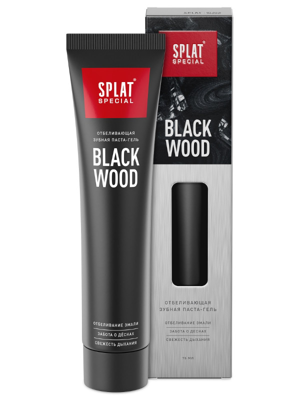 Special Зубная паста-гель отбеливающая Blackwood / Черное дерево 75мл от Splat + 1