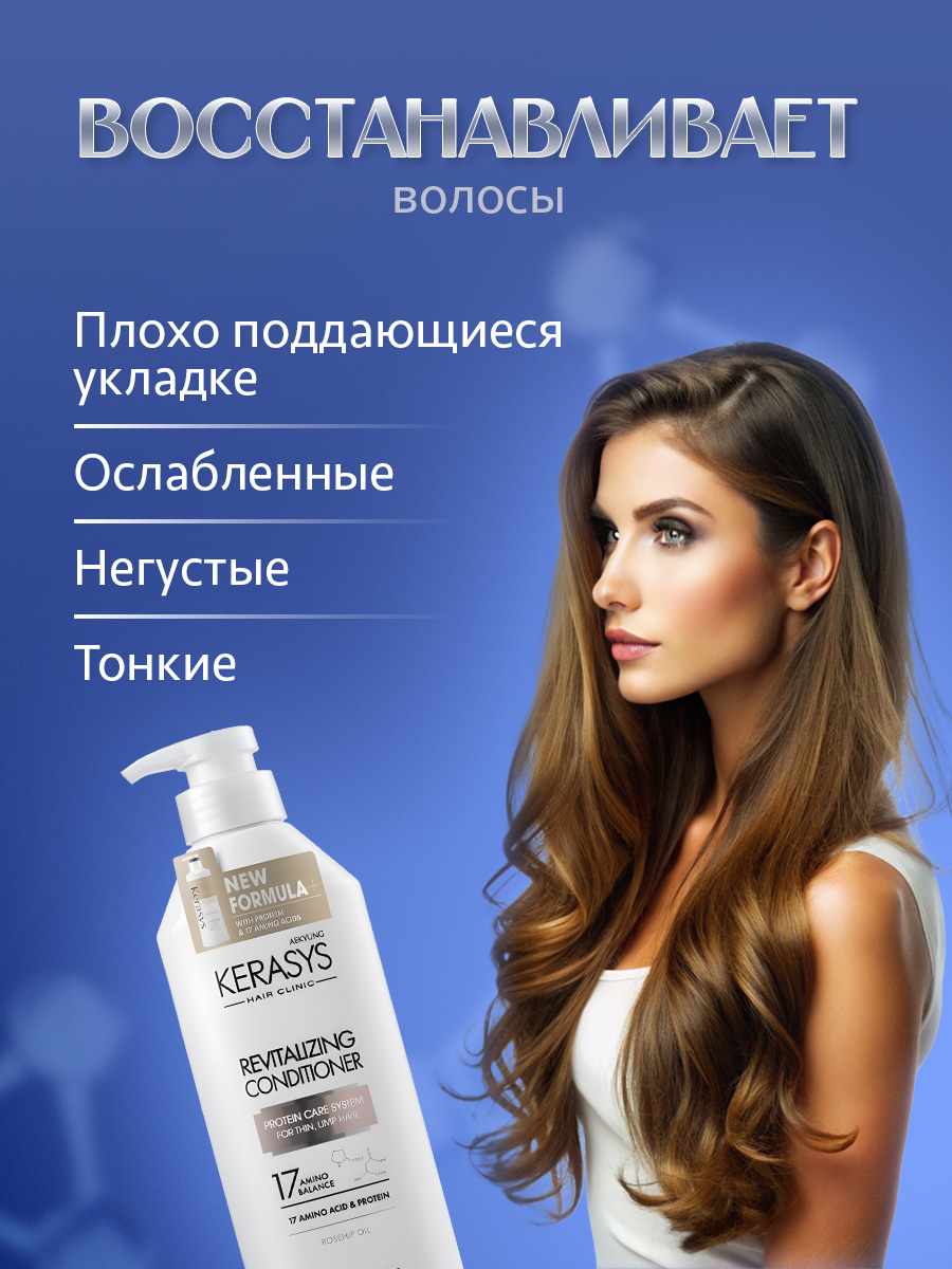 Hair Clinic System Кондиционер для волос Оздоравливающий 400мл от Kerasys + 3
