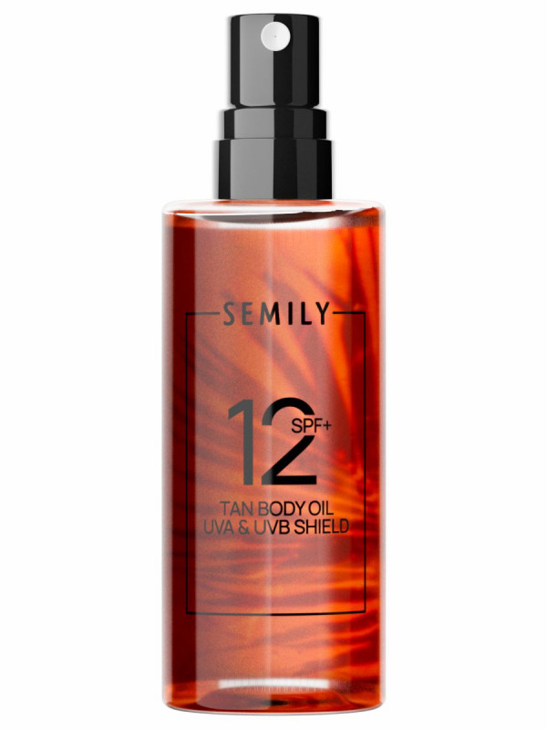Солнцезащитное масло для загара Tan Body Oil SPF12 150мл от Semily + 1