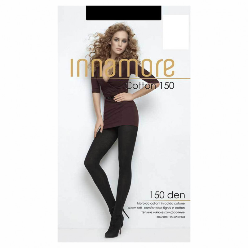 Колготки Cotton 150den, Nero черный 5р от Innamore + 1