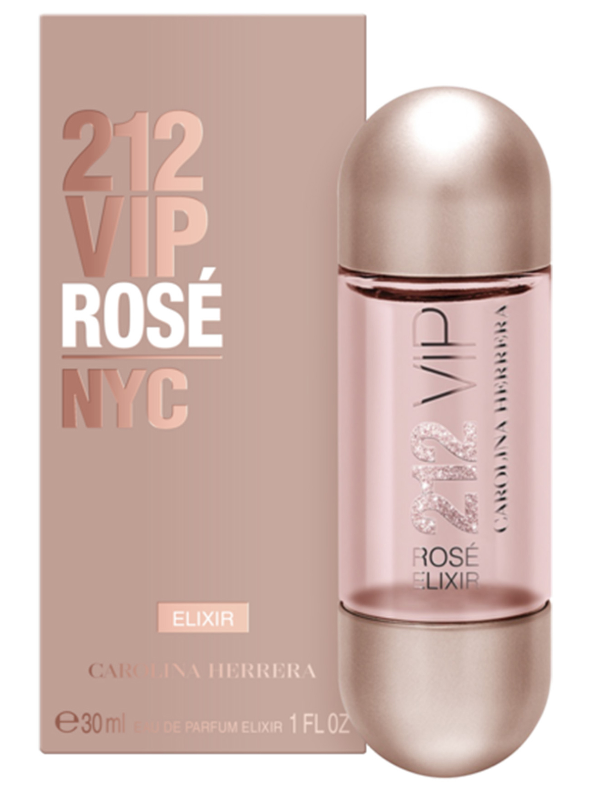 212 VIP Rose Elixir Парфюмерная вода женская 30мл от Carolina Herrera + 2