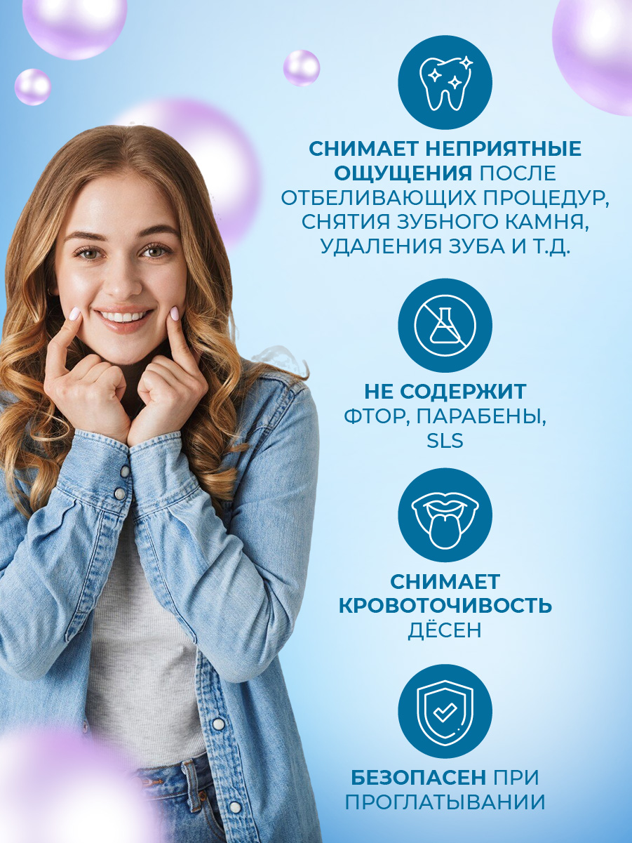 Гель для десен Восстанавливающий Sensitive 50г от Stomatol + 3
