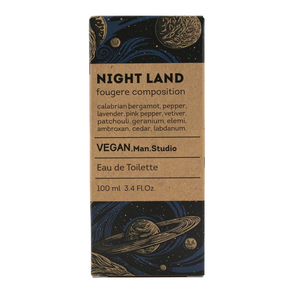 Туалетная вода мужская Night Land 100мл от VEGAN.Man.Studio + 2