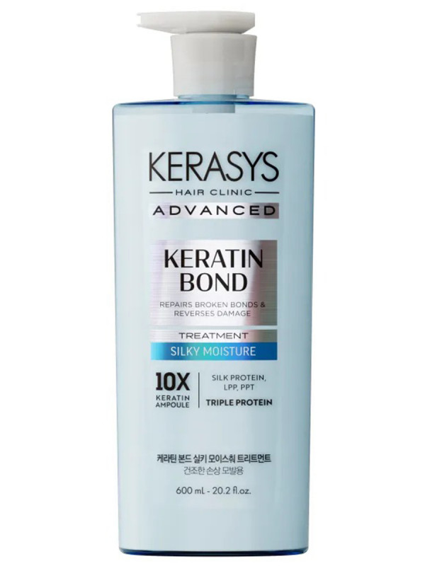 Advanced Бальзам для волос Keratin Bond Шелковое увлажнение 600мл от Kerasys + 1