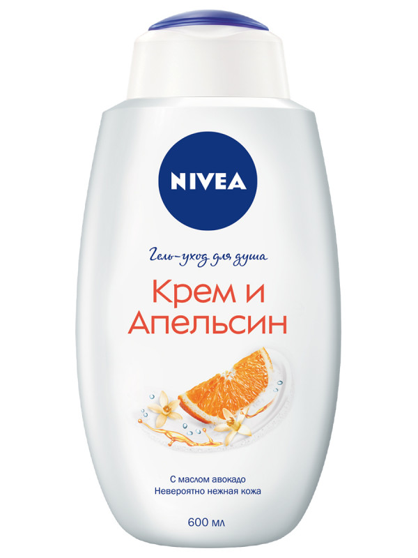 Гель для душа Крем и апельсин 600мл от Nivea + 1
