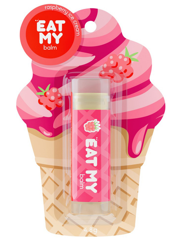 Бальзам для губ Малиновый пломбир 4,8г от Eat My + 1