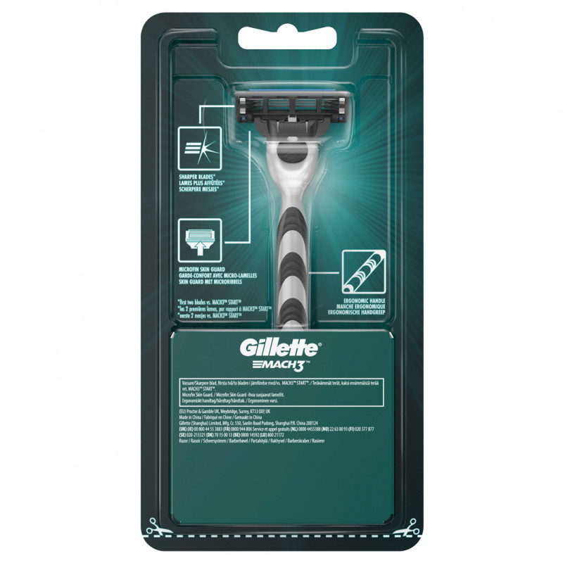 Станок для бритья Mach3 + 1 кассета от Gillette + 1