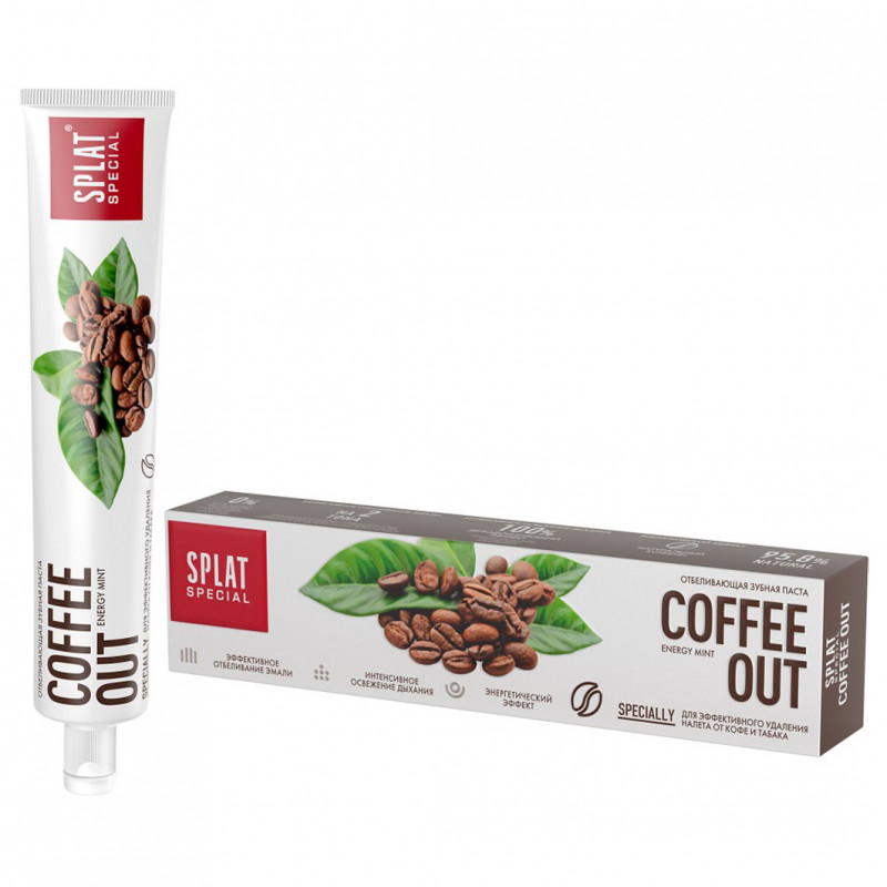 Special Зубная паста Coffee Out 75мл  от Splat + 1