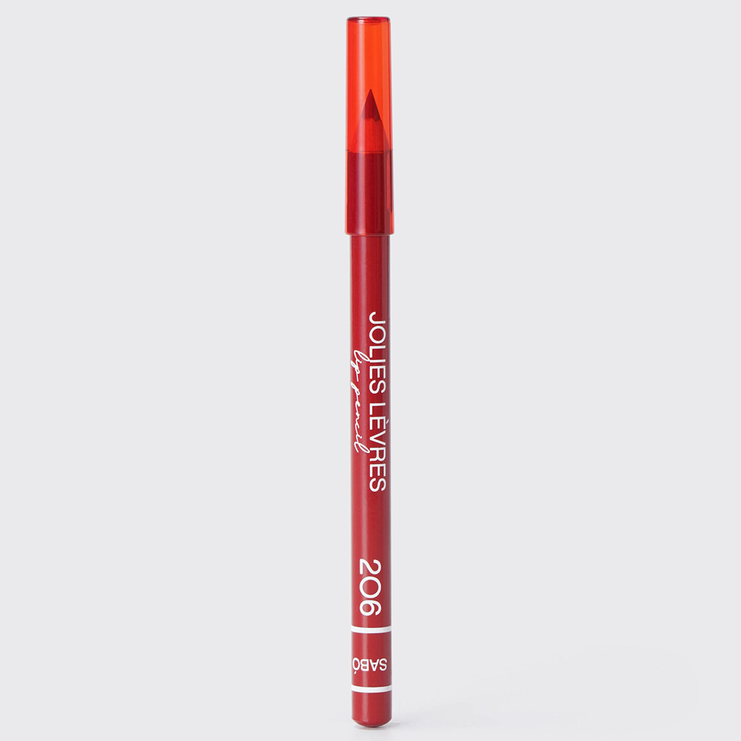 Карандаш для губ Jolies Levres, тон 206 красный холодный от Vivienne Sabo + 2