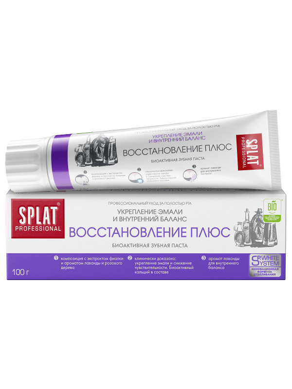 Professional Зубная паста Восстановление плюс 100г от Splat + 1