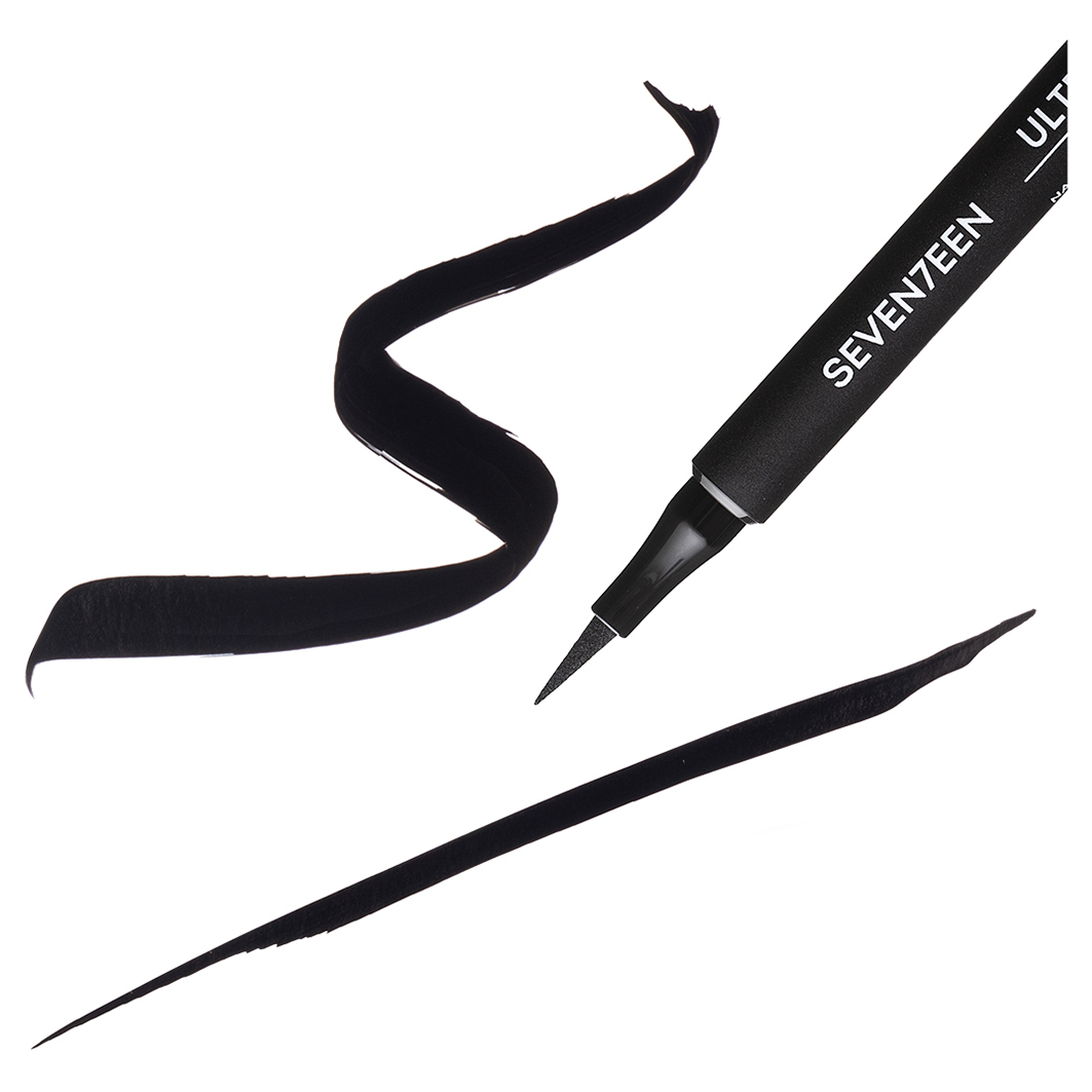 Подводка-фломастер для глаз Ultra Black Jet Liner черный от Seventeen + 2