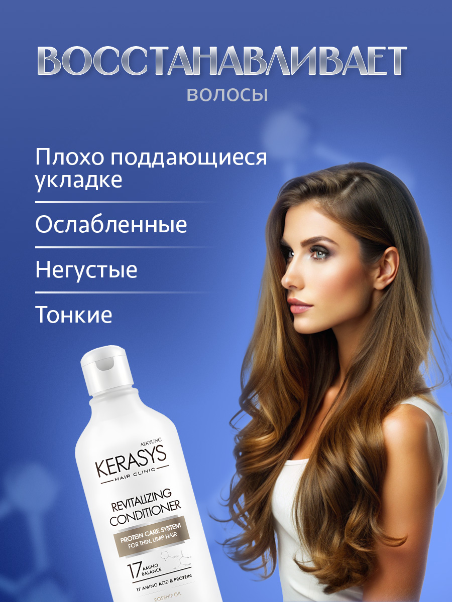 Hair Clinic System Кондиционер для волос Оздоравливающий 180мл от Kerasys + 3