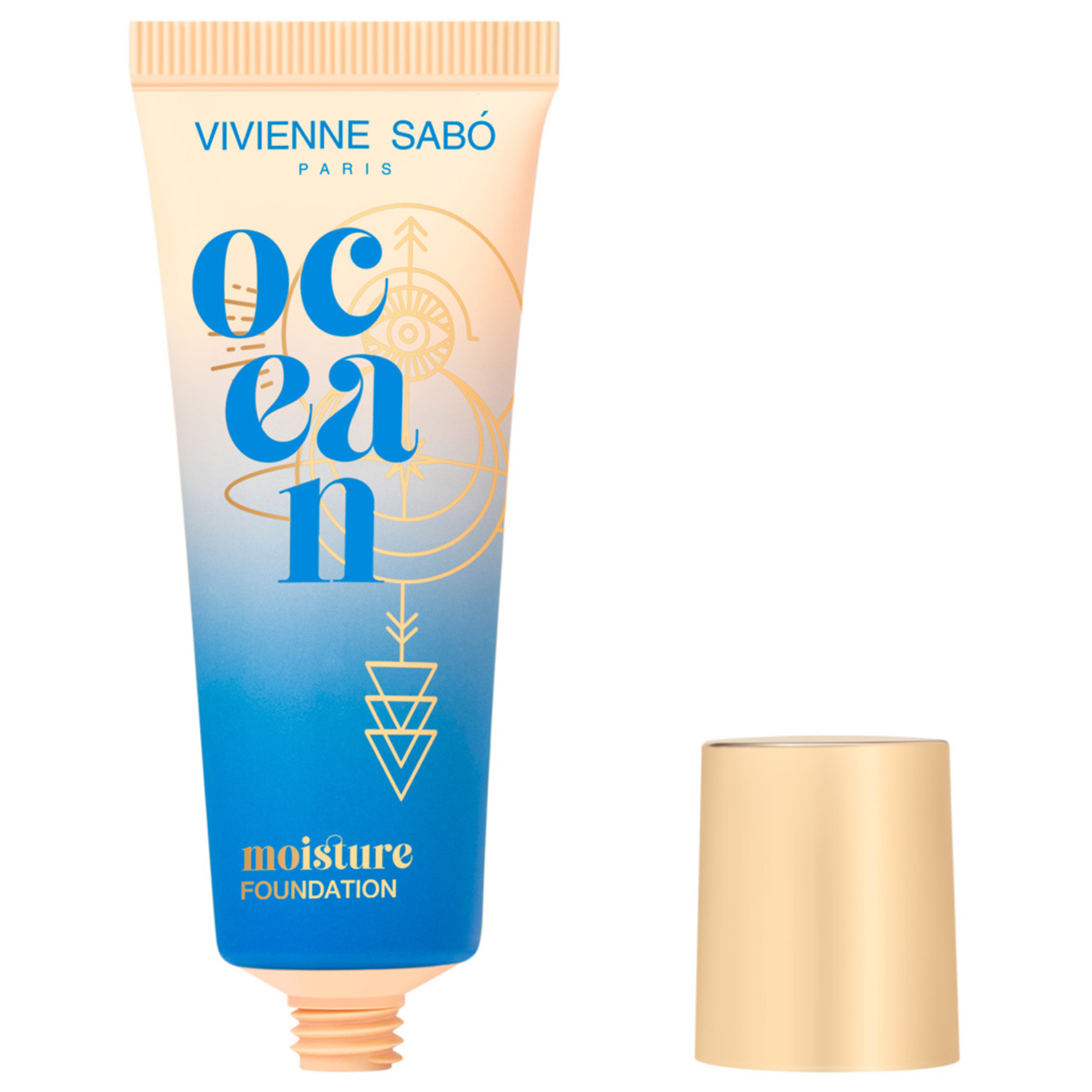 Увлажняющий Тональный крем Ocean, тон 02 теплый бежевый от Vivienne Sabo + 4