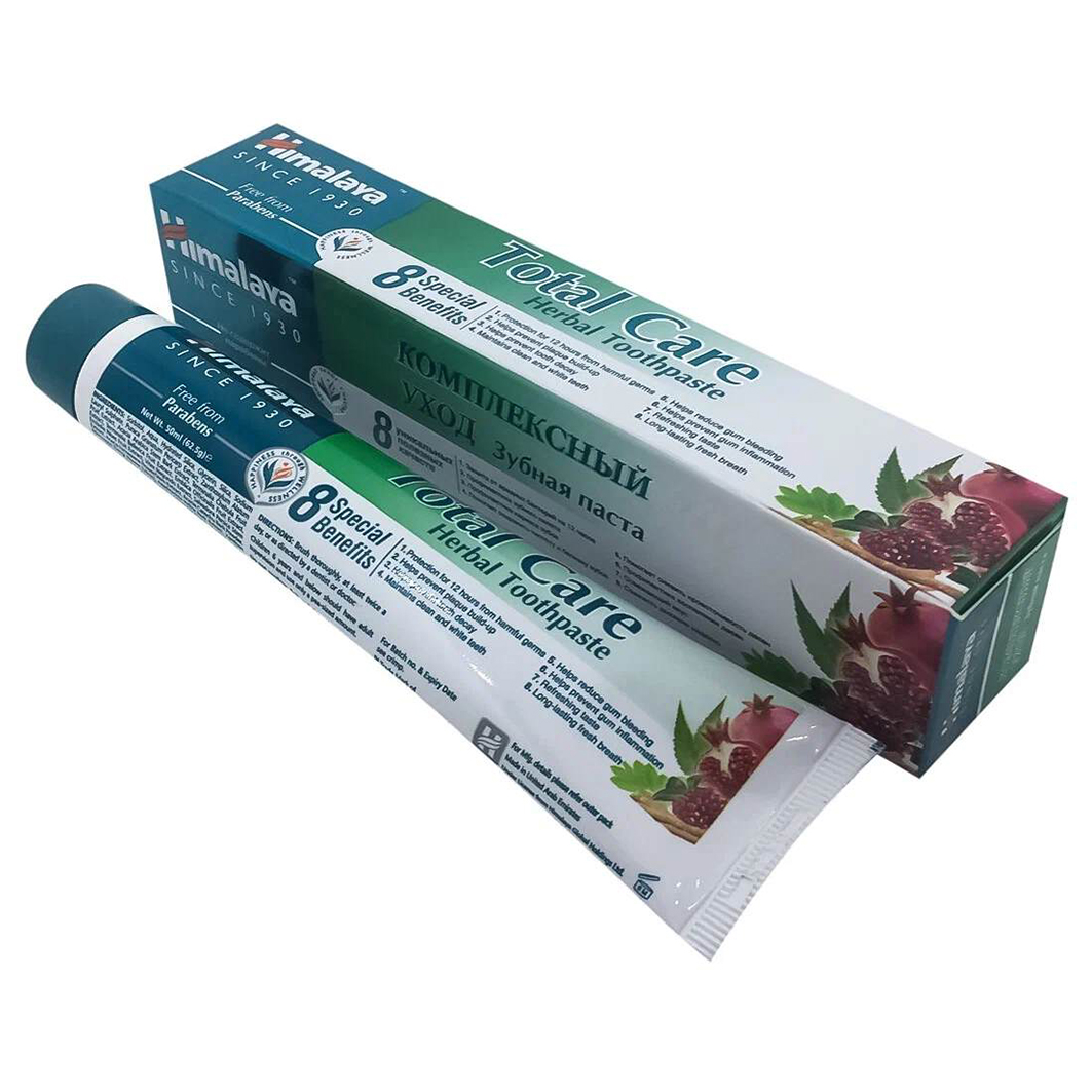 Зубная паста Комплексный уход Total Care 50мл от Himalaya Since 1930 + 2