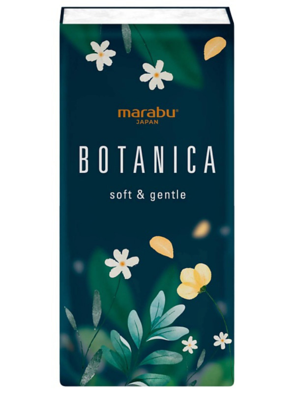 Платочки бумажные нежные 3 слоя 1шт (8 платочков) от MARABU + 1