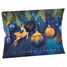 Коробка сборная фигурная «Новогодние шары» 11 × 8 × 2 см