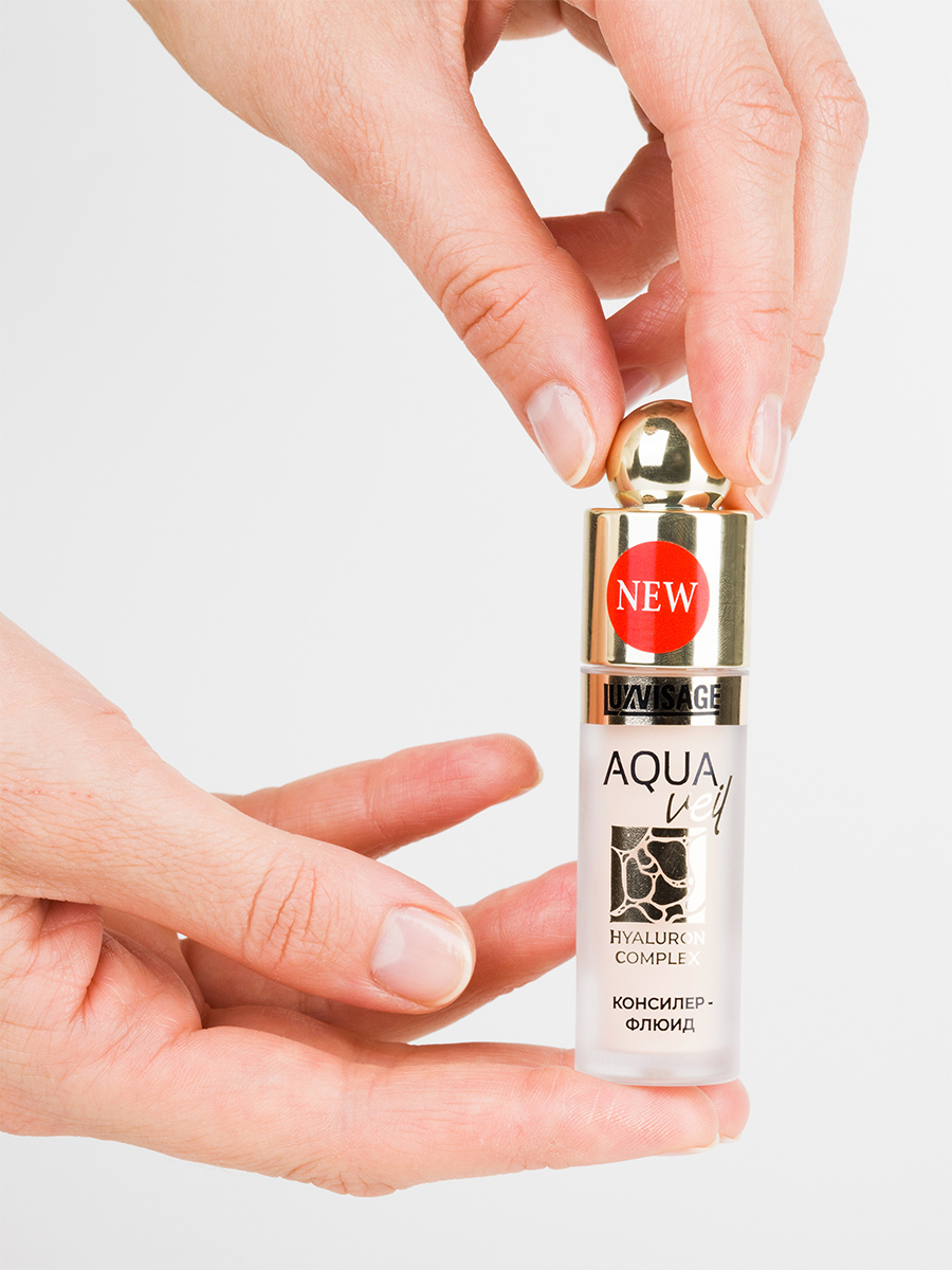 Консилер-флюид Aqua Veil Hyaluron Complex, тон 103 Nude от LuxVisage + 4