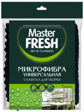Салфетка микрофибра универсальная для уборки 30*30 1шт черная