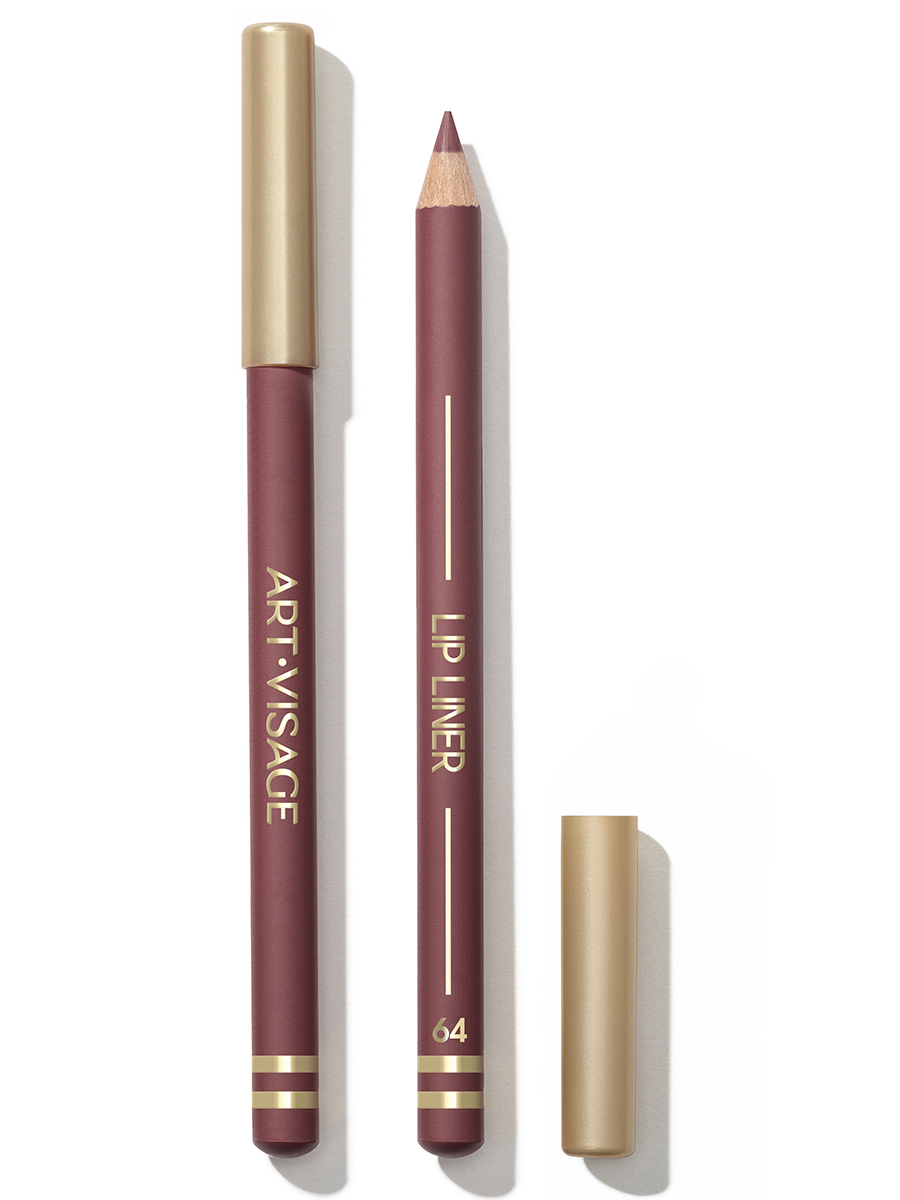 Карандаш для губ Lip Liner, тон 64 дымчатая слива от Art-Visage  + 4