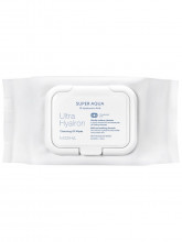 Салфетки для умывания и снятия макияжа с маслами Super Aqua Ultra Hyalron 30шт