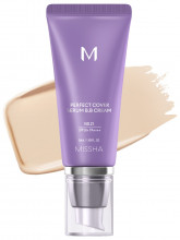 Тональный BB крем с антивозрастной сывороткой Perfect Cover Serum SPF50, тон 21 light beige 50мл