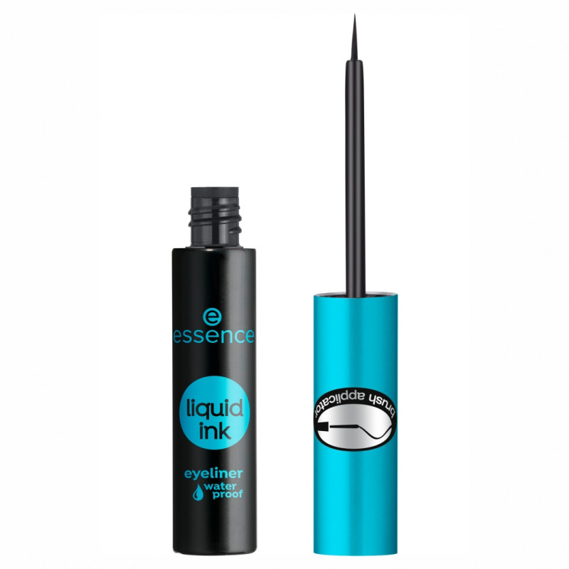 Подводка для глаз водостойкая Liquid Ink черная от Essence + 1