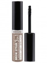 Гель-корректор для бровей с микрофиброй Brow Styler, тон 01 латте