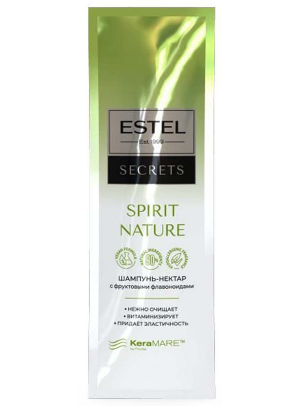 Secrets Шампунь-нектар с фруктовыми флавоноидами Spirit Nature 10мл саше от Estel + 1