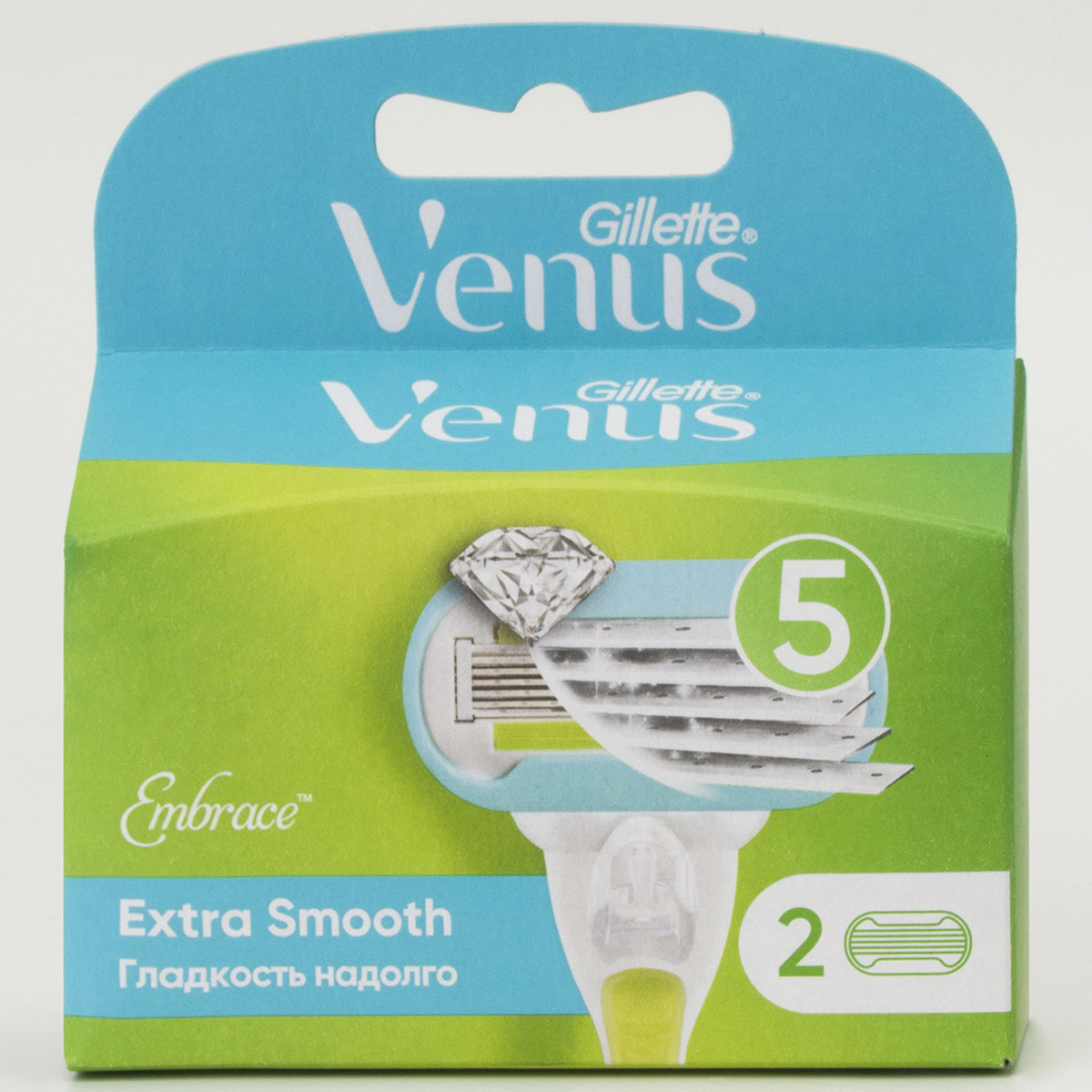 Сменные кассеты Venus Extra Smooth 2шт от Gillette + 2