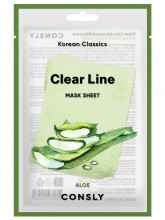 Clear Line Тканевая маска Увлажняющая с экстрактом алоэ 25мл