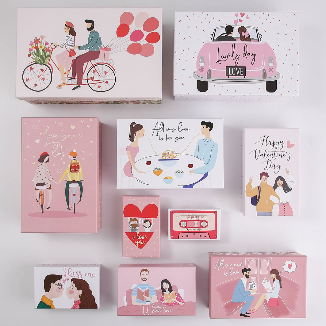 Коробка подарочная LOVE 1шт от Дарите Счастье + 2