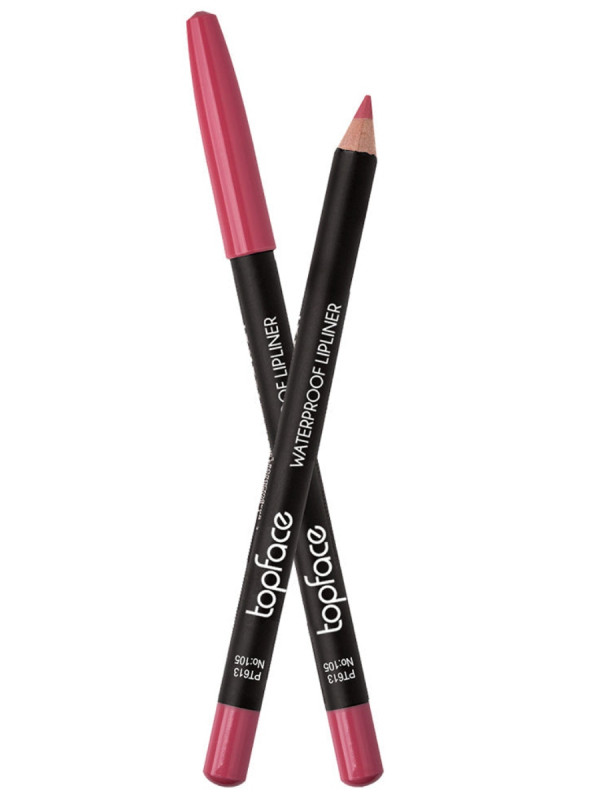 Карандаш для губ водостокий Waterproof Lipliner, тон 105 от TopFace + 1