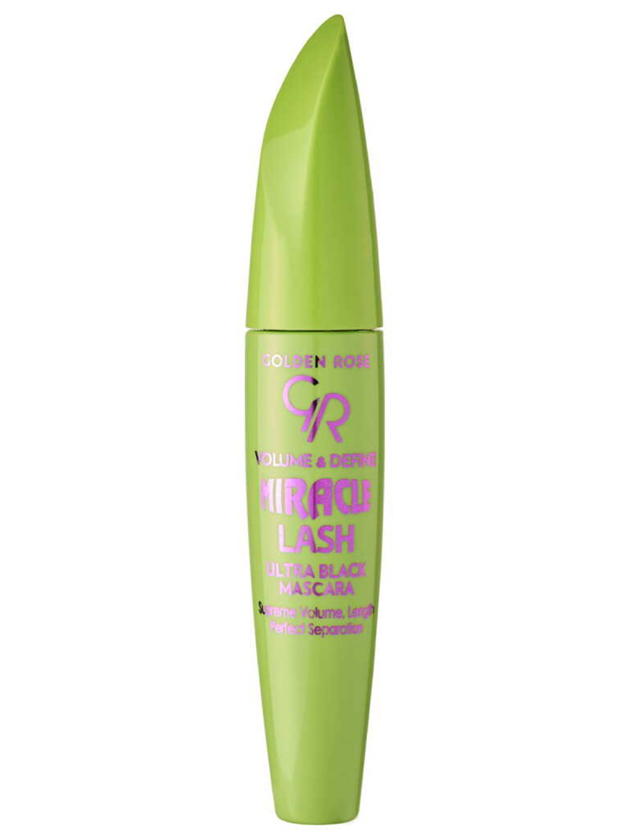Тушь для ресниц Miracle Lash ультра черная от Golden Rose + 3