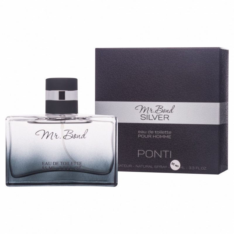 Туалетная вода мужская Mr.Bond Silver 85мл от Ponti Parfum + 1