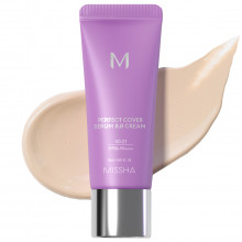 Тональный BB крем с антивозрастной сывороткой Perfect Cover Serum SPF50, тон 21 light beige 20мл