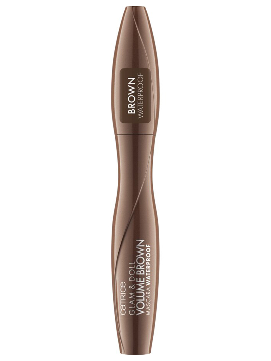 Тушь для ресниц водостойкая Glam & Doll Volume Brown Mascara Waterproof коричневая от Catrice + 3