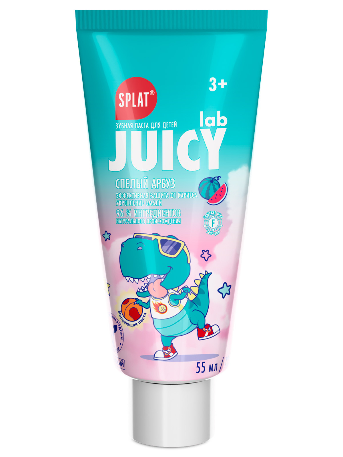 Juicy Lab Зубная паста со фтором Арбуз 55мл от Splat + 5