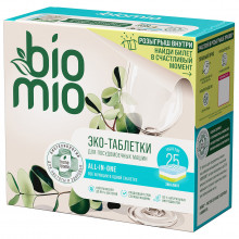 Экологичные Таблетки для посудомоечной машины All-in-One с эфирным маслом эвкалипта 25шт 